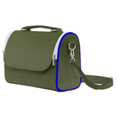 Army Green Color Ombre Satchel Shoulder Bag by SpinnyChairDesigns