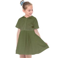 Army Green Color Ombre Kids  Sailor Dress by SpinnyChairDesigns