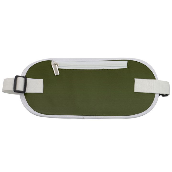 Army Green Color Ombre Rounded Waist Pouch