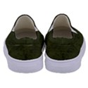 Army Green Color Grunge Kids  Canvas Slip Ons View4