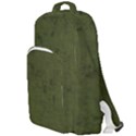 Army Green Color Grunge Double Compartment Backpack View1