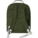 Army Green Color Grunge Double Compartment Backpack View3