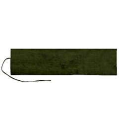 Army Green Color Grunge Roll Up Canvas Pencil Holder (l) by SpinnyChairDesigns