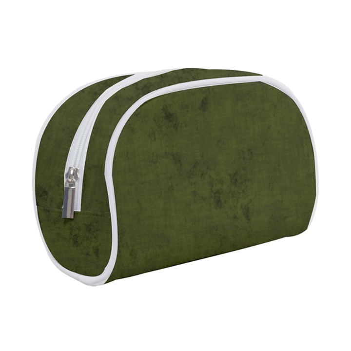 Army Green Color Grunge Makeup Case (Small)