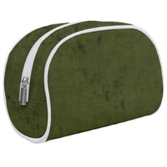 Army Green Color Grunge Makeup Case (medium) by SpinnyChairDesigns