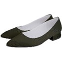 Army Green and Black Netting Women s Low Heels View2