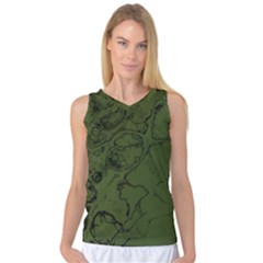 Amy Green Color Grunge Women s Basketball Tank Top by SpinnyChairDesigns