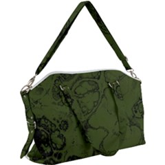 Amy Green Color Grunge Canvas Crossbody Bag by SpinnyChairDesigns