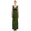 Amy Green Color Grunge Thigh Split Maxi Dress View1