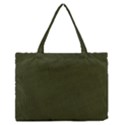 Army Green Color Texture Zipper Medium Tote Bag View1