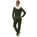 Army Green Color Texture Women s Tracksuit View2