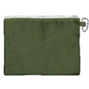 Army Green Color Texture Canvas Cosmetic Bag (XXL) View2