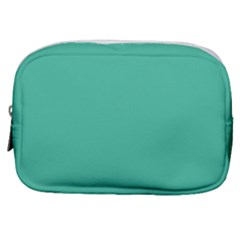 True Biscay Green Solid Color Make Up Pouch (small) by SpinnyChairDesigns