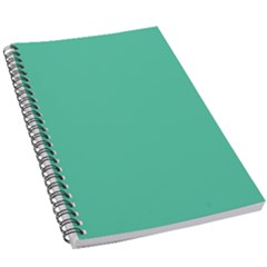 True Biscay Green Solid Color 5 5  X 8 5  Notebook by SpinnyChairDesigns