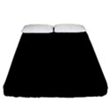 True Black Solid Color Fitted Sheet (King Size) View1