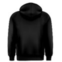 True Black Solid Color Men s Zipper Hoodie View2