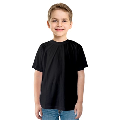 True Black Solid Color Kids  Sport Mesh Tee by SpinnyChairDesigns