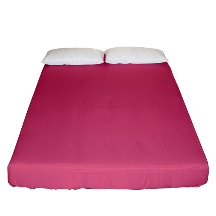 True Blush Pink Color Fitted Sheet (California King Size)