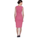 True Blush Pink Color Classic Sleeveless Midi Dress View2