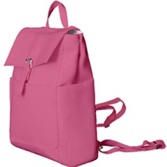 True Blush Pink Color Buckle Everyday Backpack by SpinnyChairDesigns