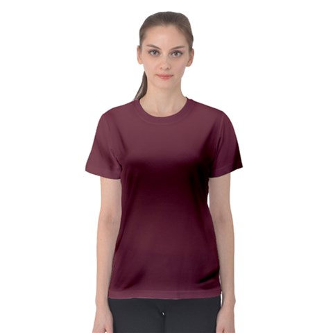 True Burgundy Color Women s Sport Mesh Tee by SpinnyChairDesigns