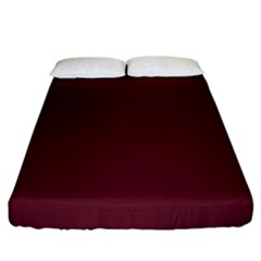 True Burgundy Color Fitted Sheet (california King Size) by SpinnyChairDesigns