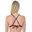 True Burgundy Color Reversible Tri Bikini Top View2