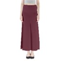 True Burgundy Color Full Length Maxi Skirt View1