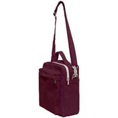 True Burgundy Color Crossbody Day Bag by SpinnyChairDesigns