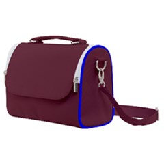 True Burgundy Color Satchel Shoulder Bag by SpinnyChairDesigns