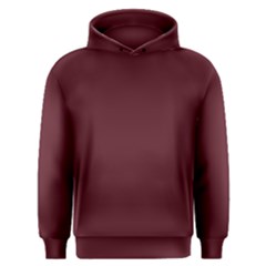 True Burgundy Color Men s Overhead Hoodie by SpinnyChairDesigns