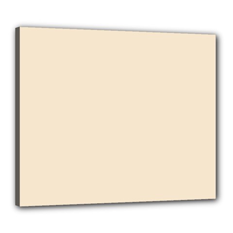 True Champagne Color Canvas 24  X 20  (stretched) by SpinnyChairDesigns