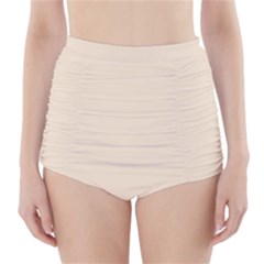 True Champagne Color High-Waisted Bikini Bottoms