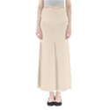 True Champagne Color Full Length Maxi Skirt View1