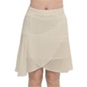 True Champagne Color Chiffon Wrap Front Skirt View1