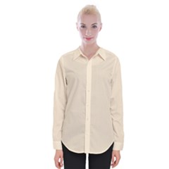 True Champagne Color Womens Long Sleeve Shirt