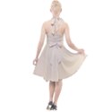 True Champagne Color Halter Party Swing Dress  View2