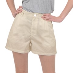 True Champagne Color Ripstop Shorts by SpinnyChairDesigns