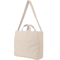 True Champagne Color Square Shoulder Tote Bag by SpinnyChairDesigns