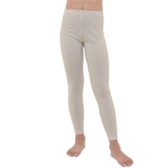 True Champagne Color Kids  Lightweight Velour Leggings