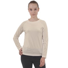 True Champagne Color Women s Long Sleeve Raglan Tee