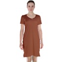 True Cinnamon Color Short Sleeve Nightdress View1