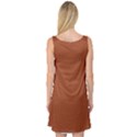 True Cinnamon Color Sleeveless Satin Nightdress View2