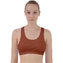 True Cinnamon Color Back Weave Sports Bra View1