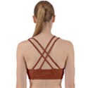 True Cinnamon Color Back Weave Sports Bra View2