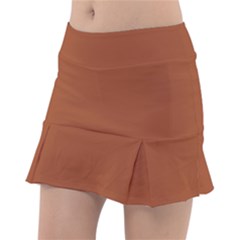 True Cinnamon Color Tennis Skorts by SpinnyChairDesigns