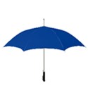 True Cobalt Blue Color Straight Umbrellas View3