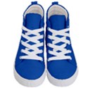 True Cobalt Blue Color Kids  Hi-Top Skate Sneakers View1