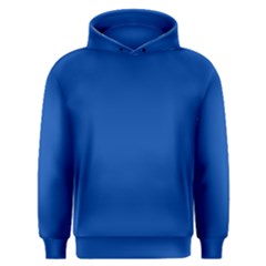 True Cobalt Blue Color Men s Overhead Hoodie by SpinnyChairDesigns