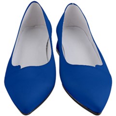 True Cobalt Blue Color Women s Block Heels  by SpinnyChairDesigns